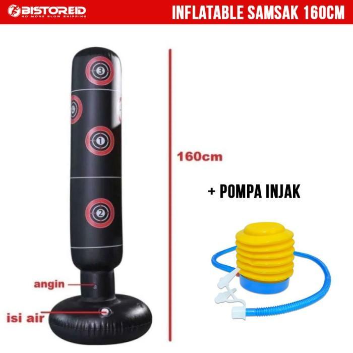 Samsak Tinju Berdiri Taekwondo Karate Boxing Samsak Standing Anak D66