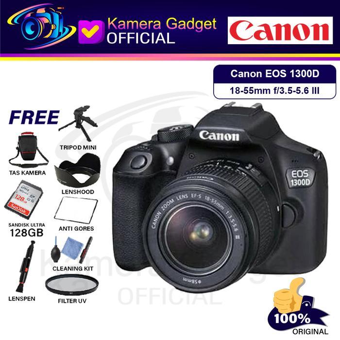 Baru Canon EOS 1300D Kit EF-S 18-55mm f4-5.6 IS STM / Body Only with WIFI DSLR Camera Canon 1300D