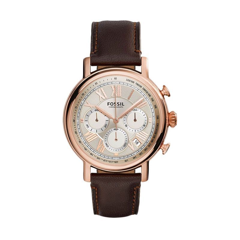 Fossil Buchanan Chronograph FS5103 Rose Gold Jam Tangan Pria -