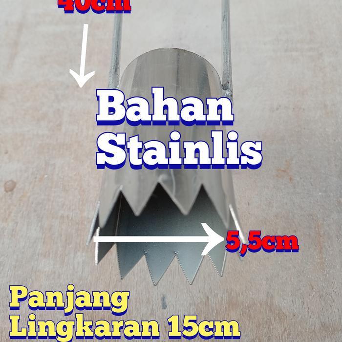 Plong Mulsa Alat Pelubang Plastik Mulsa Ukuran Bervariasi Bahan Pelubang Stainless