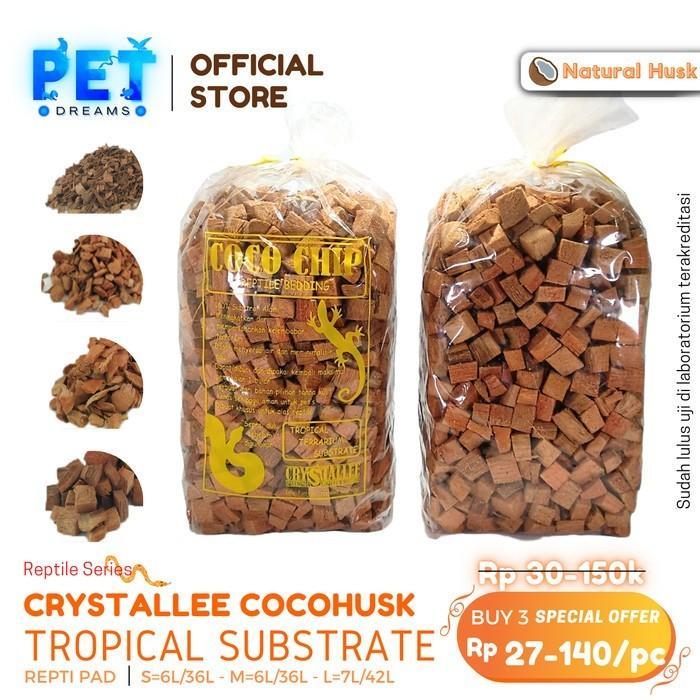 Termurah Promo Coco Husk Coco Chip Alas Kandang Reptil Bedding Sulcata Torto
