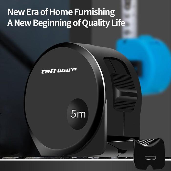 "New" Taffware Meteran Roll 3 5 10 Meter Carbon Steel High Precision Locking System Measuring Tape -