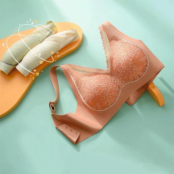 Sorella - Seamless Bra Wanita Premium Tanpa Kawat Motif Bunga K3 Fashion 2032