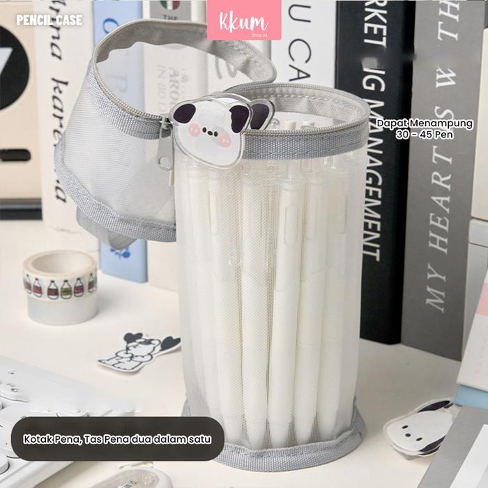 "New" Kotak pensil korea pouch/ tempat pensil transparant simple bening/pencil case lucu