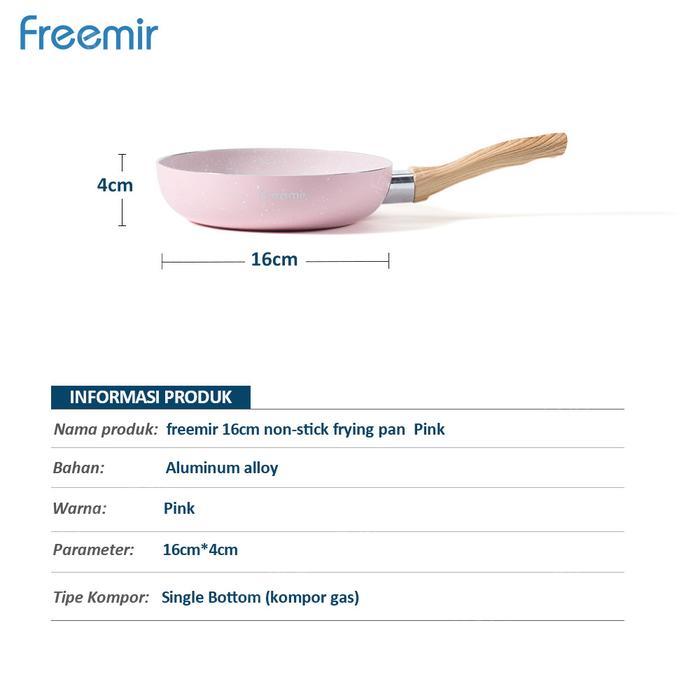 [Exclusive Fitrop] freemir Panci Anti Lengket Susu Rebus MPASI Granit Pink atau Beige Panci Aladin