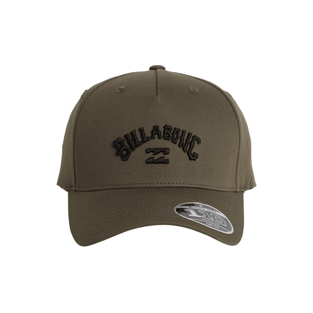 Billabong Mens Arch Flexfit 110 Snapback Dark Military Flexfit Cap