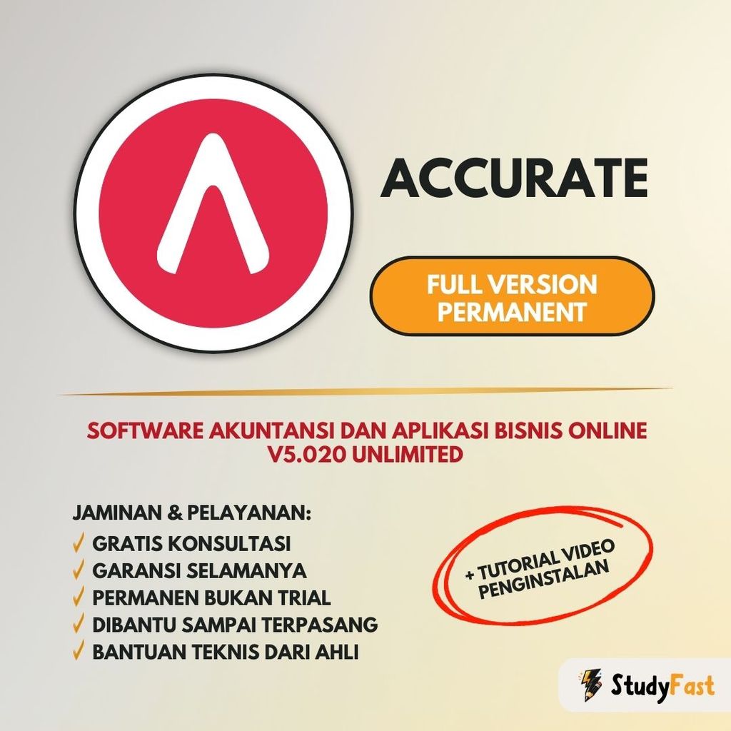 Accurate Accounting 5 Original Lifetime - Akuntansi Bisnis + Tutorial Instal