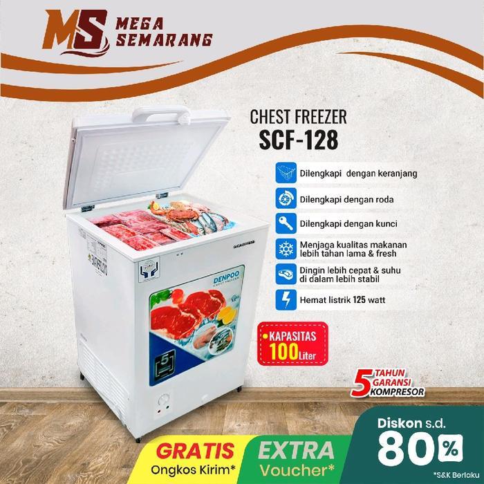 FREEZER BOX 100 LITER DENPOO SCF 128 CG