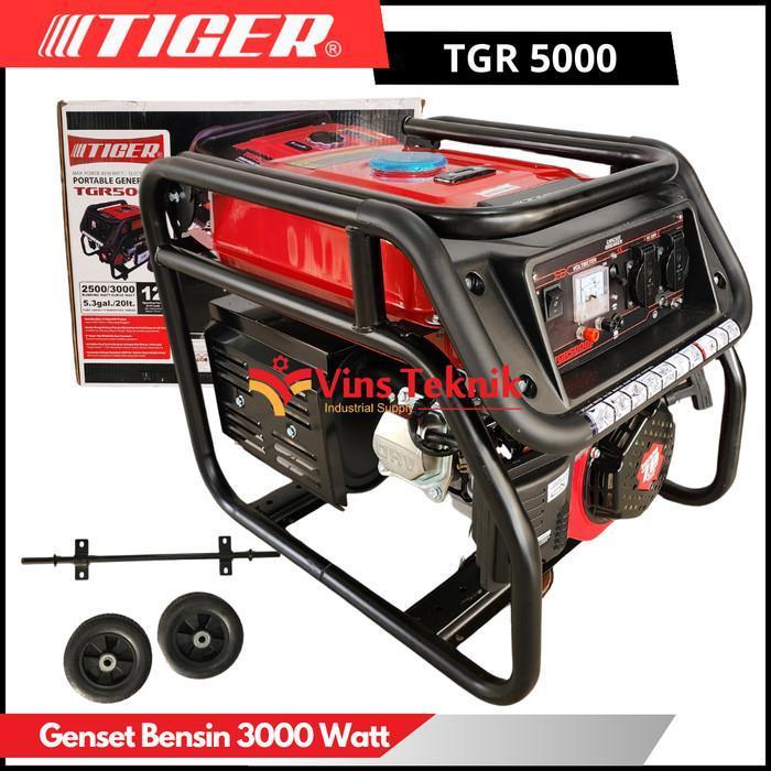 TIGER TGR5000 Genarator Set Genset 4TAK Genset Bensin 3000 Watt