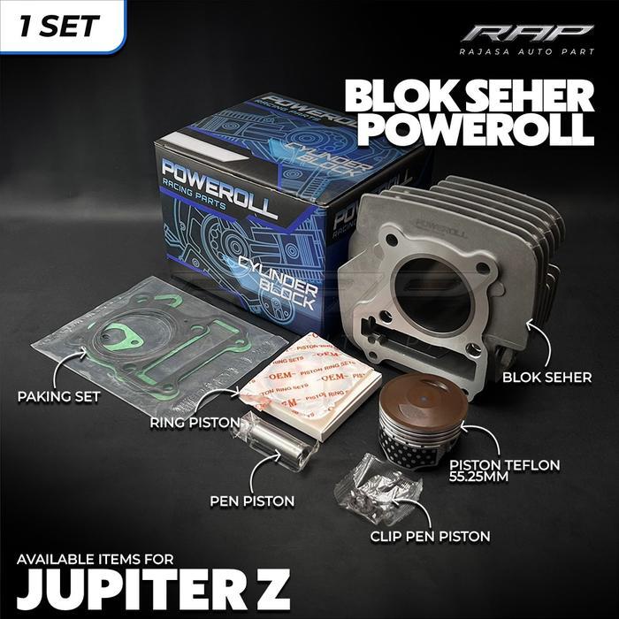 Blok Seher Jupiter Z 55,25 Mm/ Blok Silinder Jupiter Z Bore Up 55.25Mm Piston Teflon Poweroll