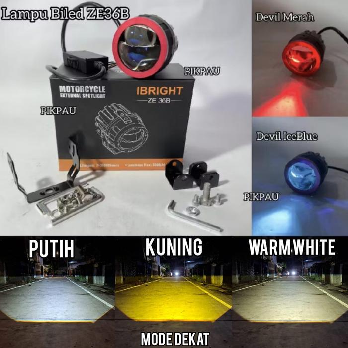 IBRIGHT Lampu Tembak Biled Laser ZE36B Original 5 Kabel