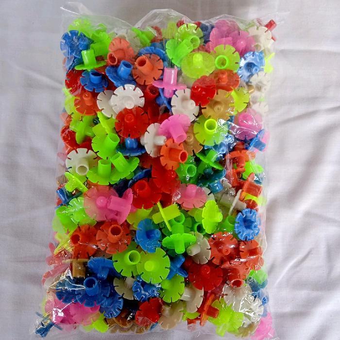 MAINAN EDUKASI ANAK. MAINAN BOMBIK TANGKAI/BOMBIK BUNGA TANGKAI KEMASAN 1KG