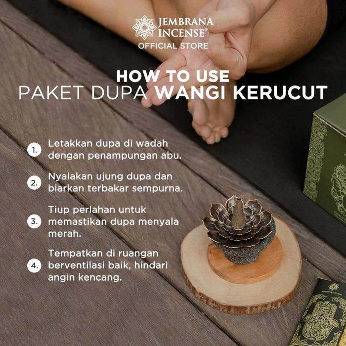 Jembrana Incense - Paket Dupa Wangi Kerucut Bakar Khas Bali - 60 Pcs Mix Campur Aroma Bunga / Kayu /