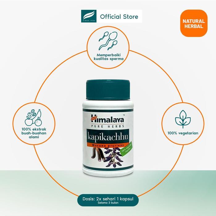 Himalaya Kapikachhu Isi 60 Supplement Herbal Vitalitas Suplemen Energi Pria Dewasa Pasti Ori