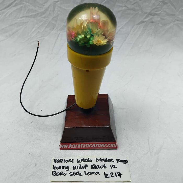 Variasi Knob Model Bunga Kuning Hidup Lampu Merah Drat Baut 12 Universal Baru Stok Lama