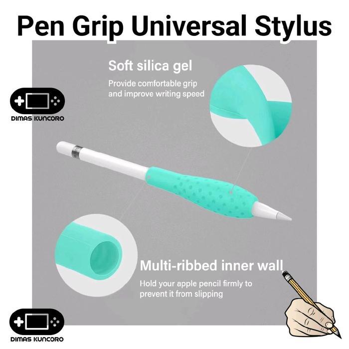 PEN GRIP UNIVERSAL STYLUS SILICONE SILIKON CASING PENCIL BUMPER HUAWEI M-PENCIL APPLE PENCIL GEN 1 2