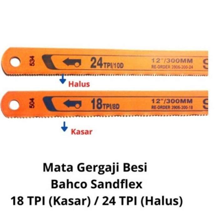 Mata gergaji sandflex 12 inch 24 tpi / Mata gergaji sandflex 24tpi / Mata gergaji sandflex 12inch /