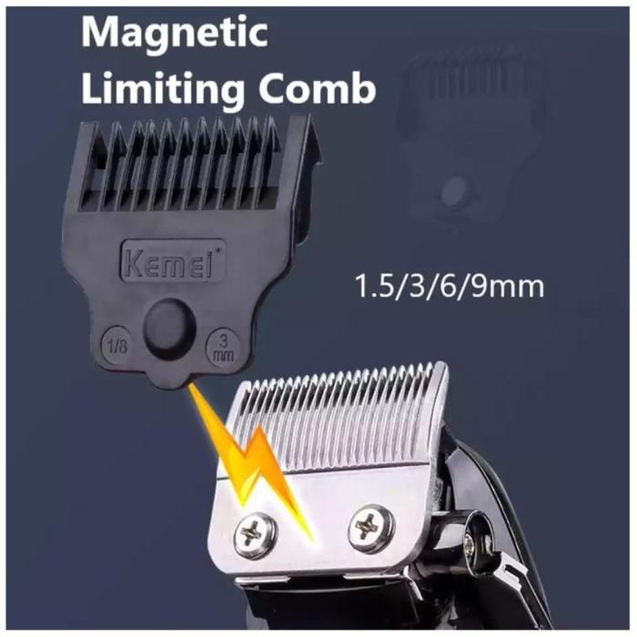 KEMEI PG1990 Alat Cukur Listrik Kemei PG1990 Cordless USB Cable KM-PG1990 Rechargeable Hair Clipper