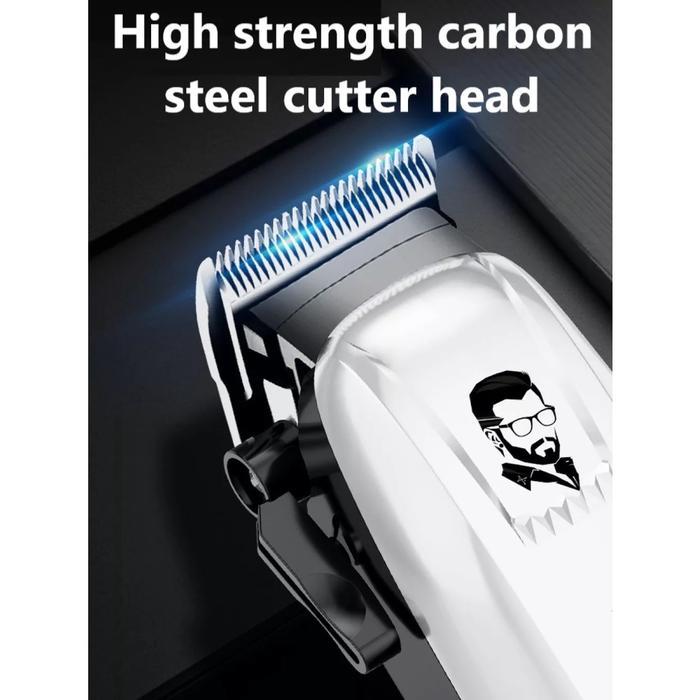 ZILLO Alat Pencukur Rambut Cas Profesional Barbershop Mesin Cukur KEMEI Indikator Baterai LED