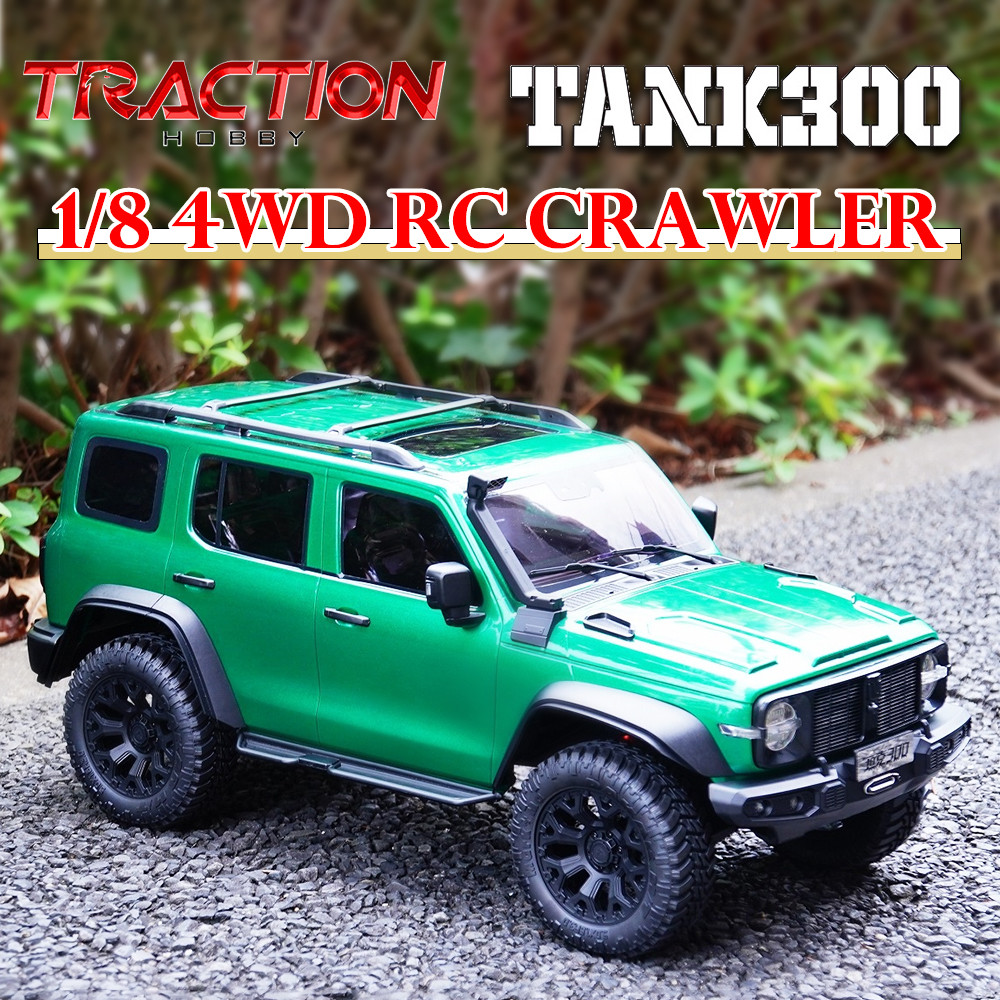 TRACTION HOBBY Competitive Edition TANK300 4WD RC Road Crawler 1/8 Electric Remote Control Model Car