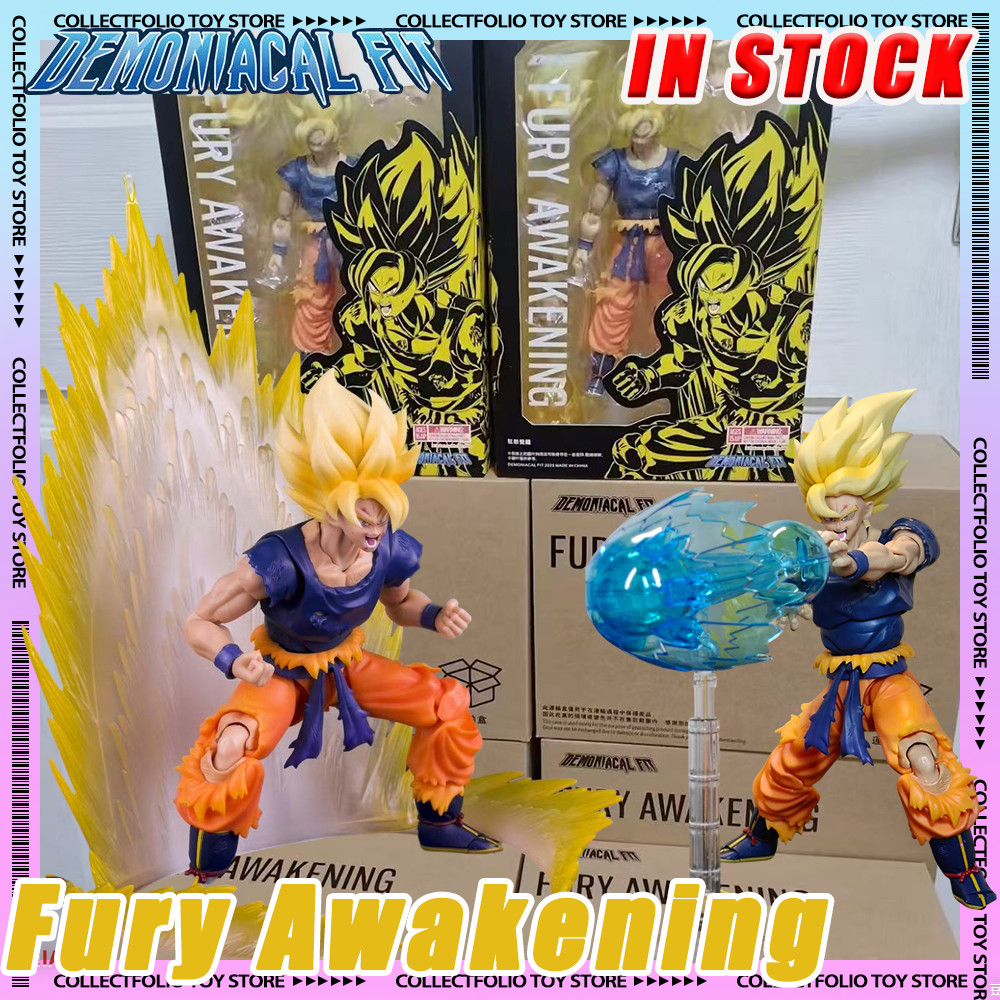 Fury Awakening Demoniacal Fit Son Goku Figure Dragon Ball Z SHF Goku Action Figurine Anime Action