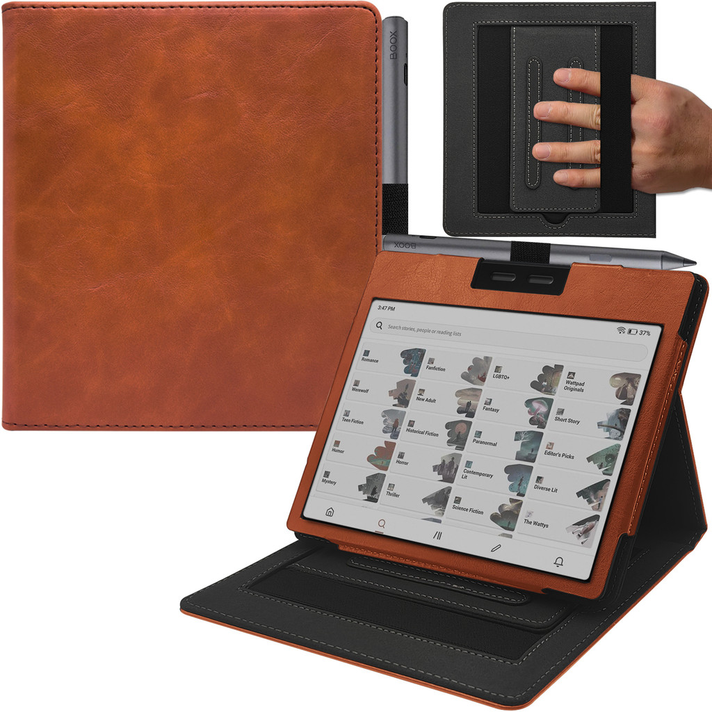 Double Stand Case For 7'' Onyx Boox Go 7 /Boox Go Color 7 (Gen Ii/Gen I) Cover With Pen Holder/Auto