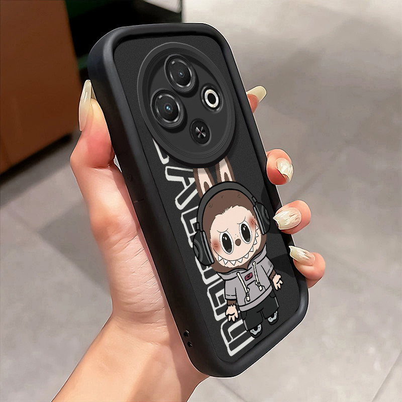 Casing Hp untuk Tecno Spark 30C Case Softcase Kesing Boneka pria trendi musik Cesing Half Pack silik