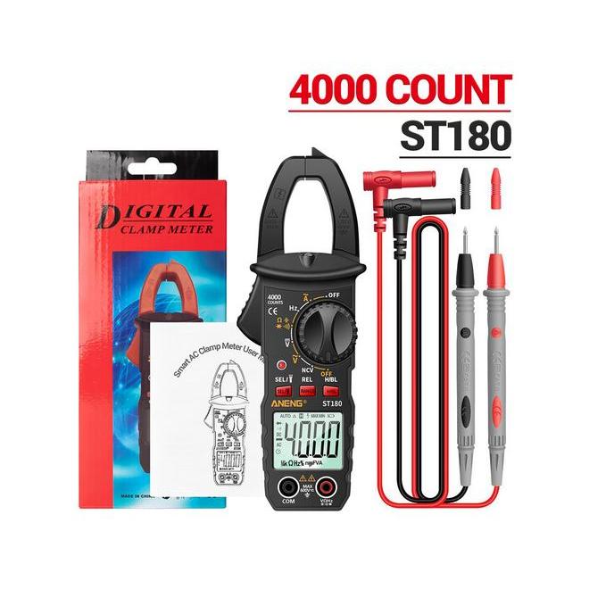 Aneng St180 Digital Clamp Multimeter Tang Ampere 4000 Count