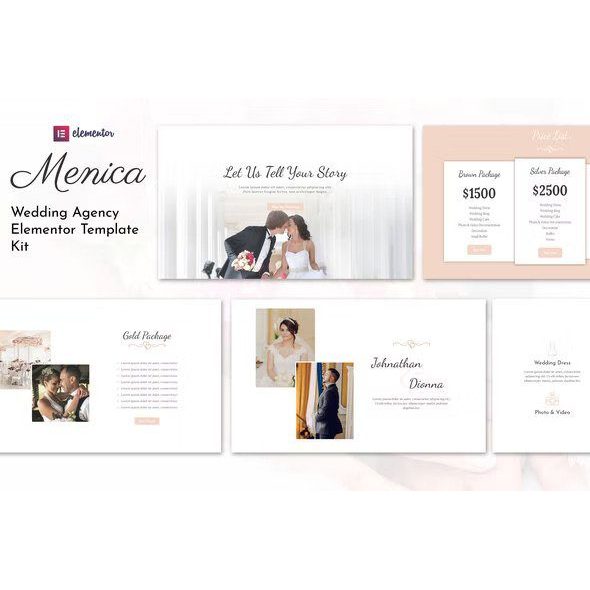 Menica – Wedding Elementor Template Kit