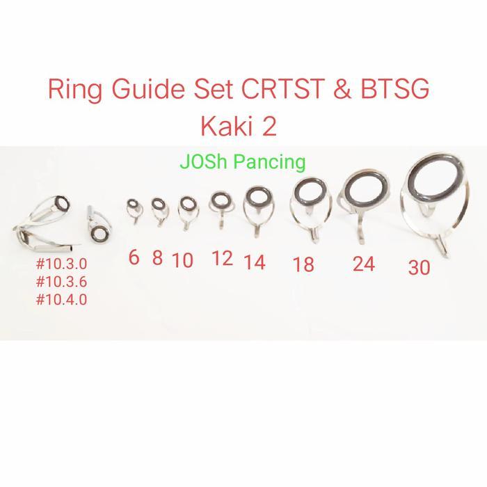 ring guide set kaki 2 mamarit marit joran laut lengkap cincin torzite