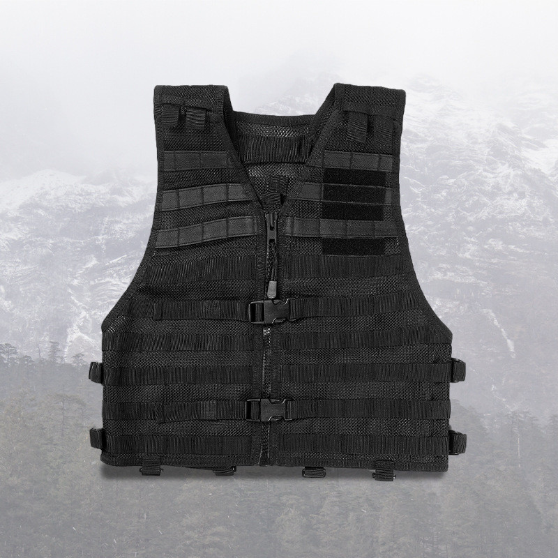 New Outdoor Tactical Quick Wear Multi-Functional Molle Vest, Black Protective Vest, Sports Tactical