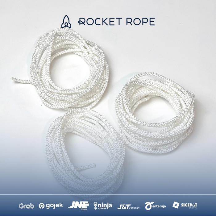 TERBARU [ROCKET ROPE] CORD ONLY 3m 3 meter Beaded Jump Rope Short Handle Beads Jumprope Skipping