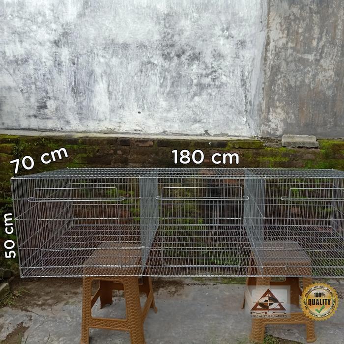 Kandang Galvanis 180.70.50/3Hole