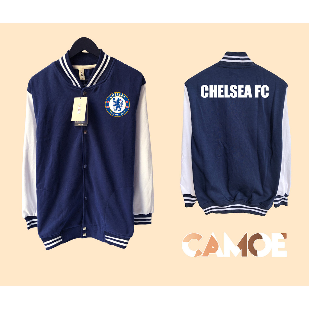 Jaket Baseball Varsity Chelsea FC Logo
