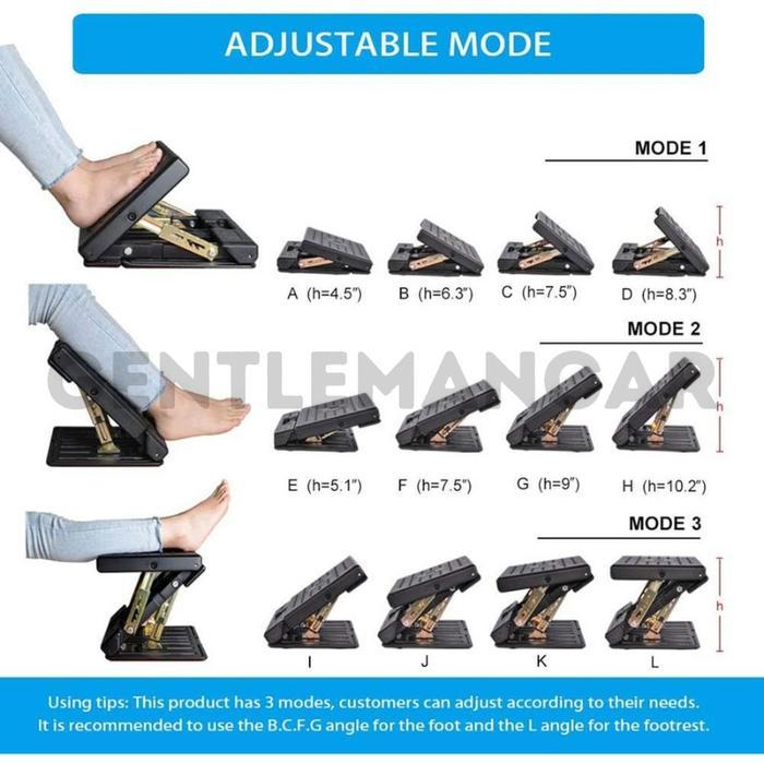 Car Footrest Portable Sandaran Tatakan Kaki Bantal Mobil Foot Rest