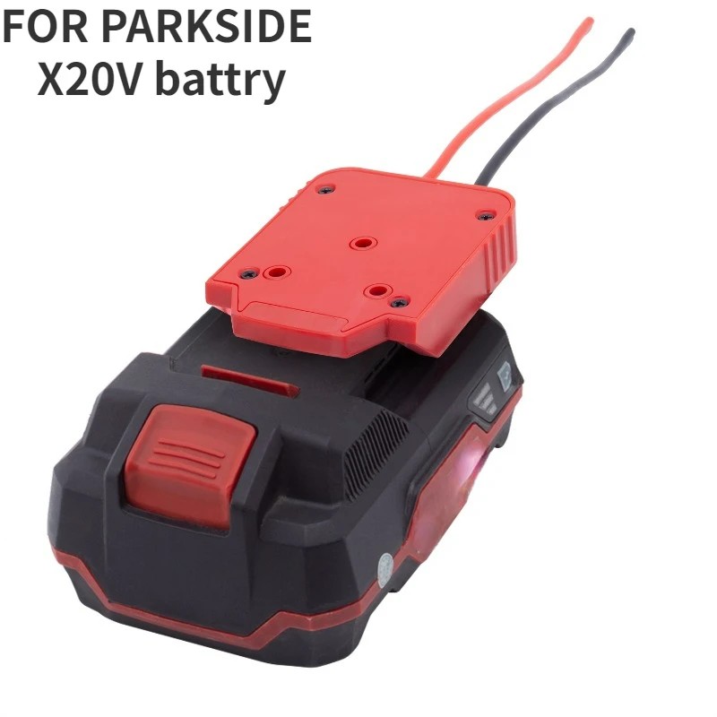 For Lidl Parkside 20V Li-ion Battery Adapter DIY Battery Cable Connector Output Adapter X20V For