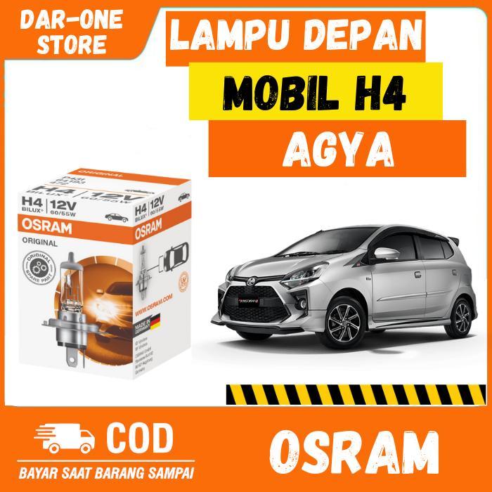 LAMPU DEPAN MOBIL H4 TOYOTA AGYA ORIGINAL OSRAM