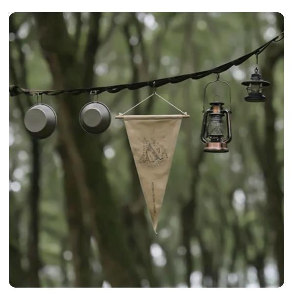 BENDERA HIAS TENDA CAMPING / GLAMPING OUTDOOR CANVAS FLAG NATUREHIKE NH21PS001