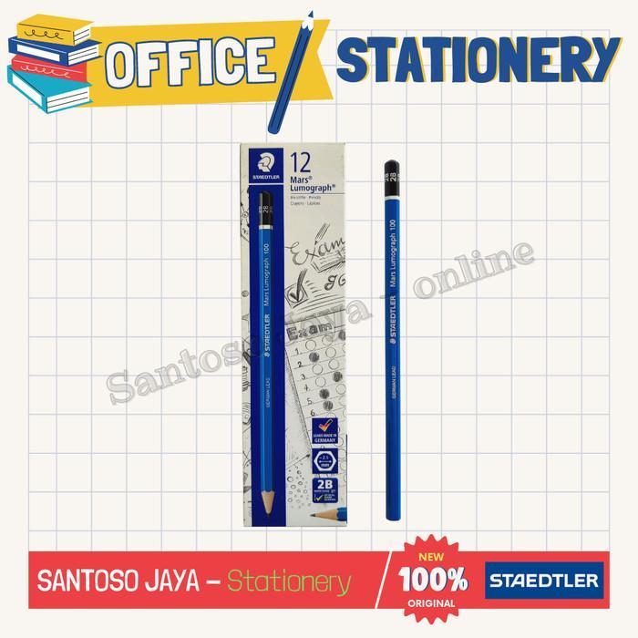 Pensil Ujian 2B STAEDTLER Mars Lumograph - EXAM Pencil STAEDTLER 2 B