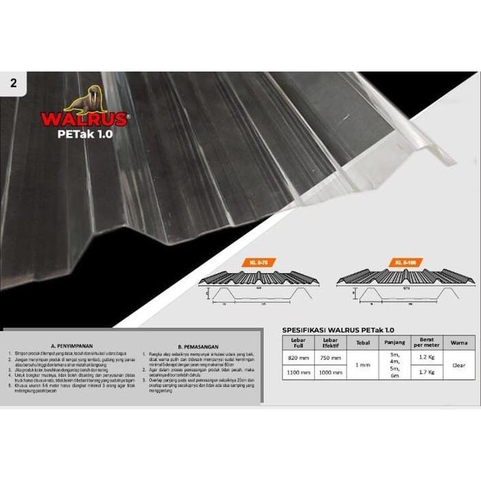 Spandek Transparan - Atap Spandek Transparan Gratis Ongkir