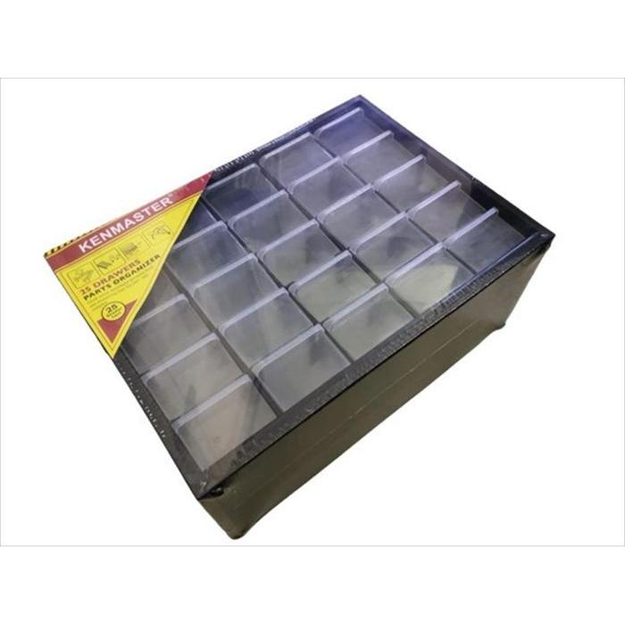 Rak Baut Skrup Fisher Kenmaster 25 Susun Slot Laci Drawers Stackable