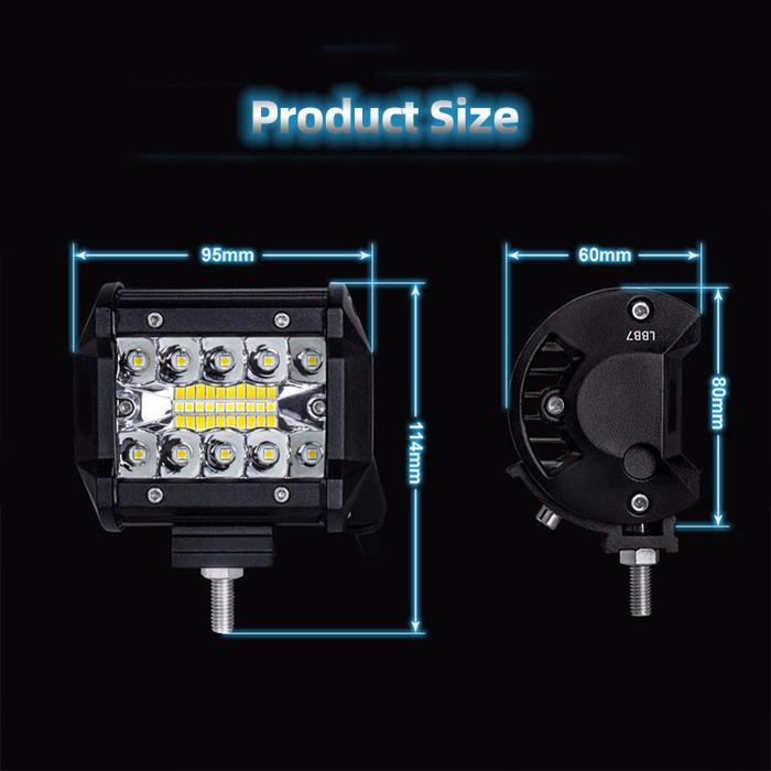 4INCH 60W CAR WORK LIGHT LED SPOTLIGHT OFFROAD AUXILIARY LAMP HIGH BRIGHTNESS MODIFICATION FOR
