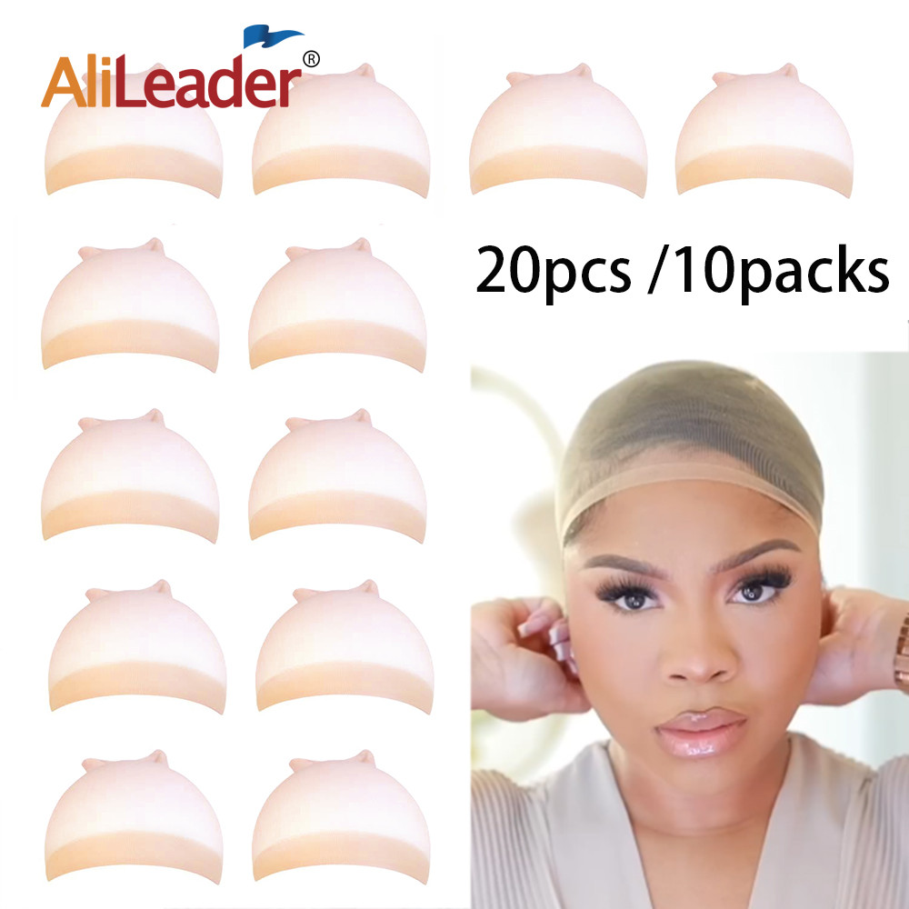 10Pcs/20Pcs Hd Wig Caps Stocking Wig Caps Stretchy Nylon Wig Caps For Lace Front Wig Hd Stocking Cap