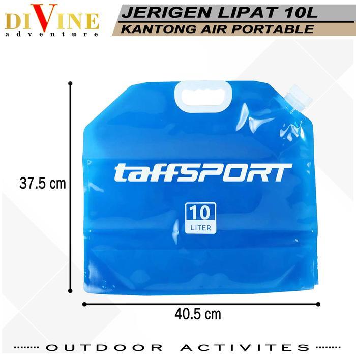 kantong air lipat 10 liter jerigen air camping outdoor murah jerigen lipat portable 10 L