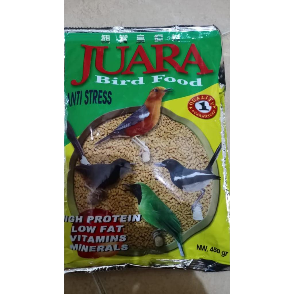 pakan burung juara bird food voer juara burung kacer cendet murai 450G
