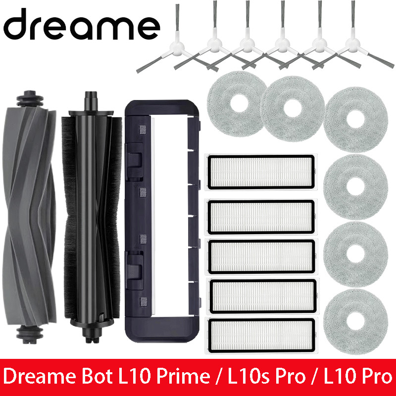 Dreame Bot L10 Prime / L10S Pro / L10 Pro Accessories Main Brush Hepa Filter Mop Cloth Robot