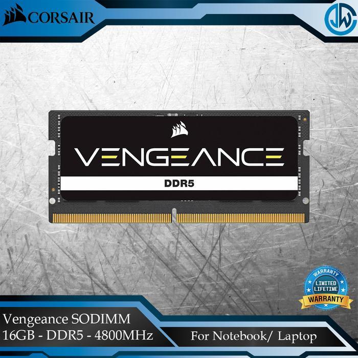 Corsair SODIMM DDR5 16GB 4800Mhz - Vengeance DDR 5 RAM LaptopNotebook