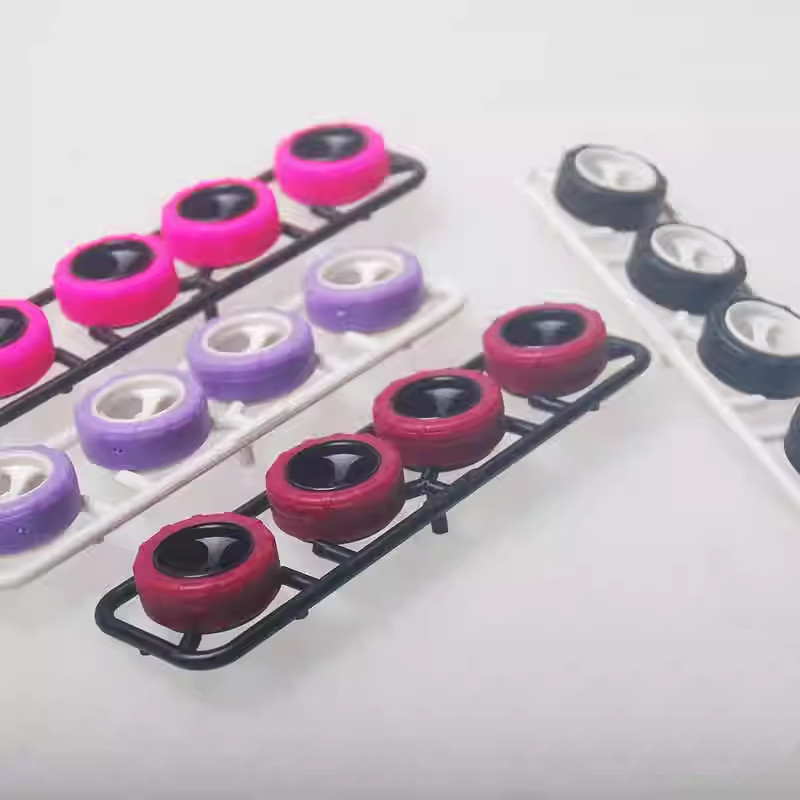 95634/95635 Low Friction Small Diameter Narrow Tires And Wheels Tamiya 4 Self Made Parts