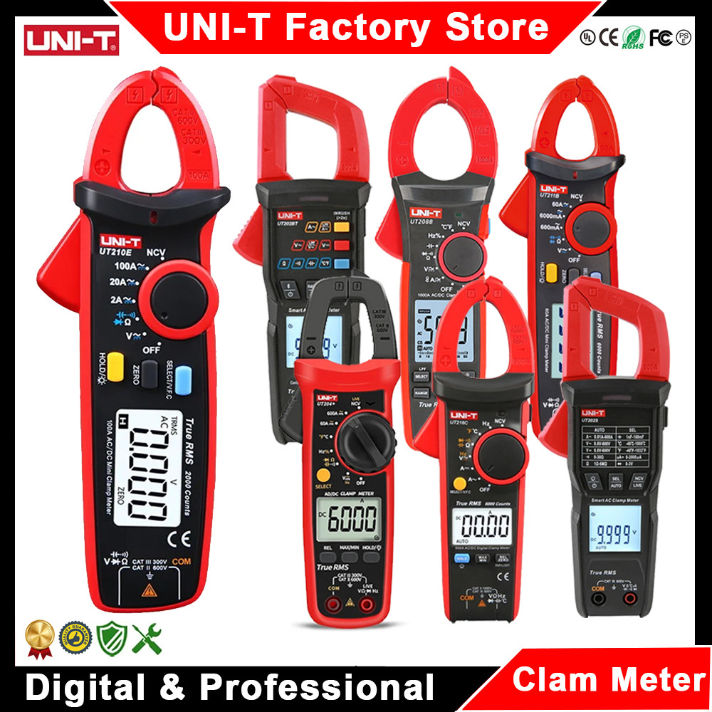 UNI T Clamp Meter UT201+ UT202+ UT202A+ UT203+ UT204+ UT210D UT210E UT211B UT202S UT202BT UT205E