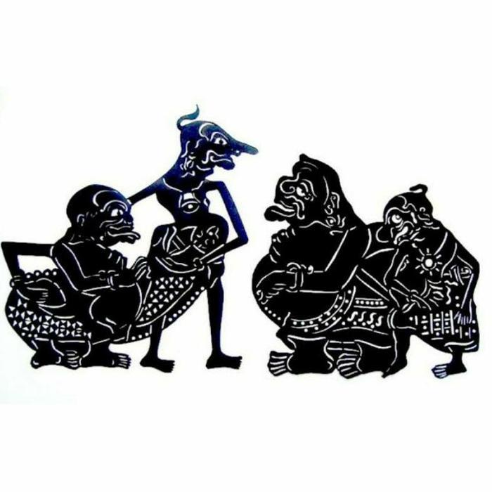 Kerajinan Kuningan Miniatur Wayang Punokawan Accesoris Siap Kirim